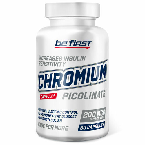 Chromium Picolinate, 60 капсул бады тонизирующие и общеукрепляющие mychoice nutrition добавка zinc picolinate пиколинат цинка