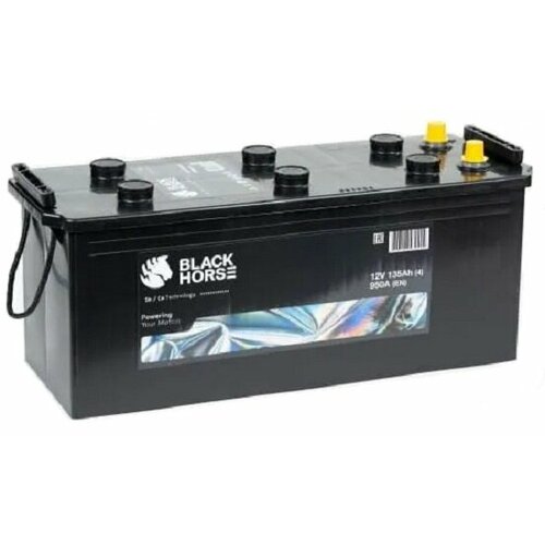 Аккумулятор автомобильный Black Horse 135 А/ч 950 А обр. пол. (4) Росс. авто (513x189x223) BH135.4