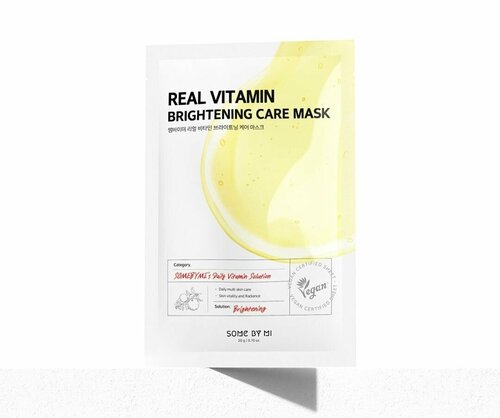 SOME BY MI Набор Тканевая маска для лица с витаминами REAL VITAMIN BRIGHTENING CARE MASK, 5 шт