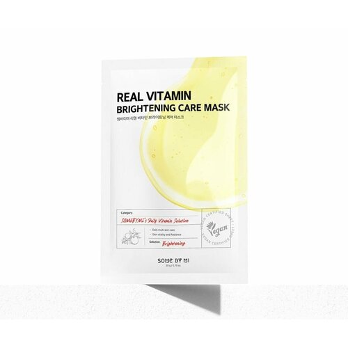 SOME BY MI Набор Тканевая маска для лица с витаминами REAL VITAMIN BRIGHTENING CARE MASK, 5 шт