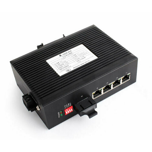 Неуправляемый коммутатор USR-SDR041 4x Ethernet 100M 1x Fiber преобразователь интерфейсов usr iot usr n540