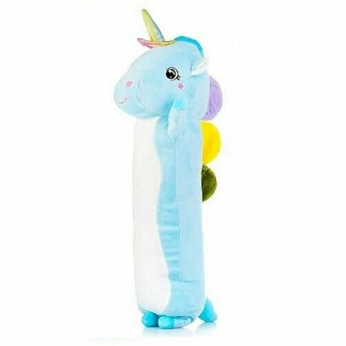 Единорог Батон голубой 68 см, игрушка подушка длинная мягкая для детей, подарок для девочек и мальчиков, JRl0428002