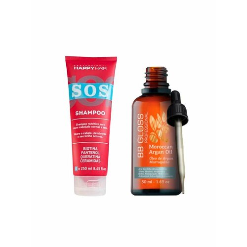 Шампунь Happy Hair SOS +Масло Bb Gloss Professional 250/50ml