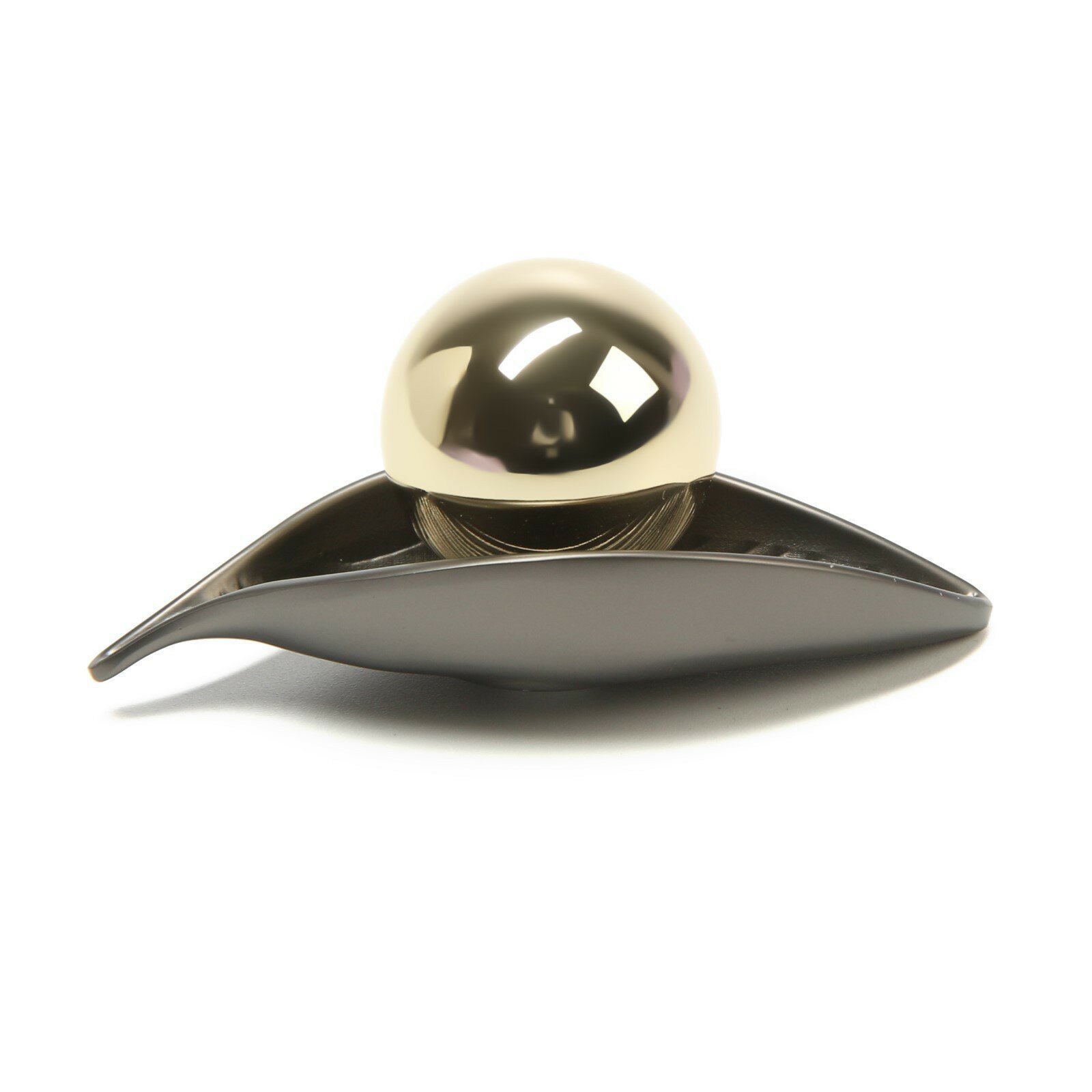 Фурнитура Для Мебели Ручка кнопка CAPPIO RK134 мебельная, цвет графит-золото