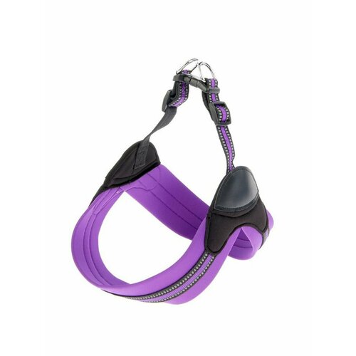 Шлейка супермягкая со светоотражающей прошивкой, обхват 62-6