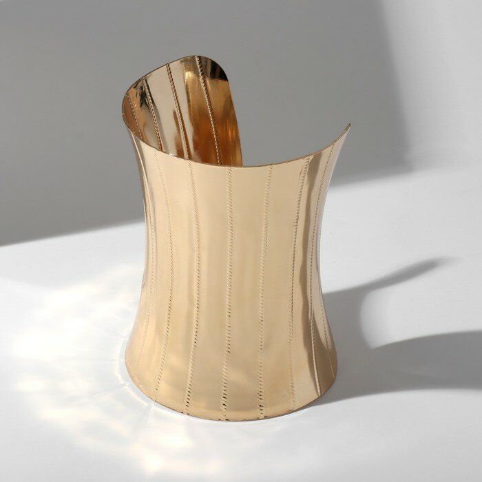 фото Браслет "Манжета" конус, цвет золото, "Queen fair", цвет золотистый