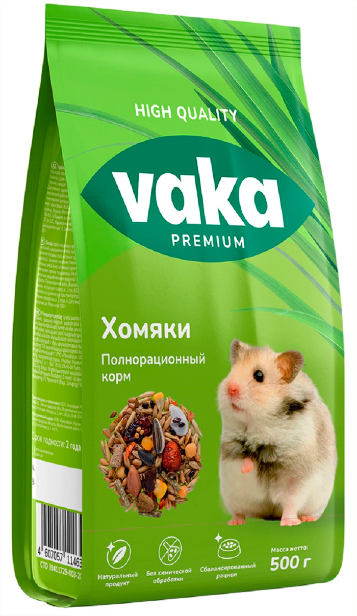 Корм Вака High Quality для хомячков 500г