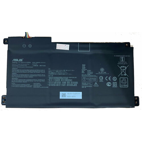 Аккумулятор для Asus Vivobook 14 E410MA, E410KA, L410MA, E510MA (B31N1912), 42Wh, 3640mAh, 11.55V