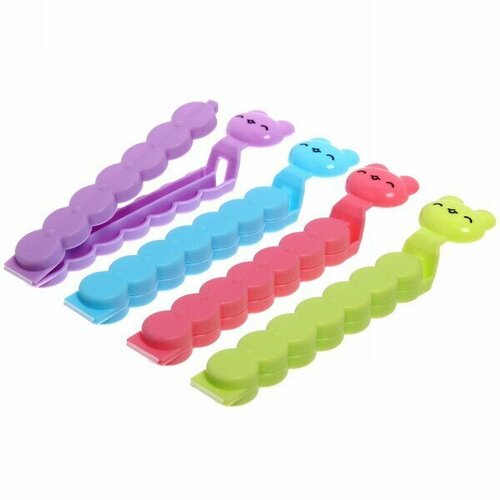 Зажим для пакета 12см Котики 4шт 180₽