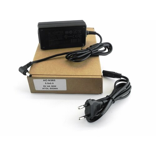 Универсальный блок питания 36W 9V 4A 5525 угловой штекер 124500₽