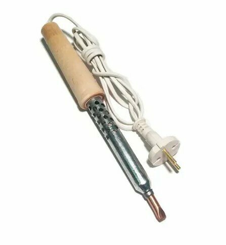 Паяльник электрический 100W (Псков) деревянная ручка