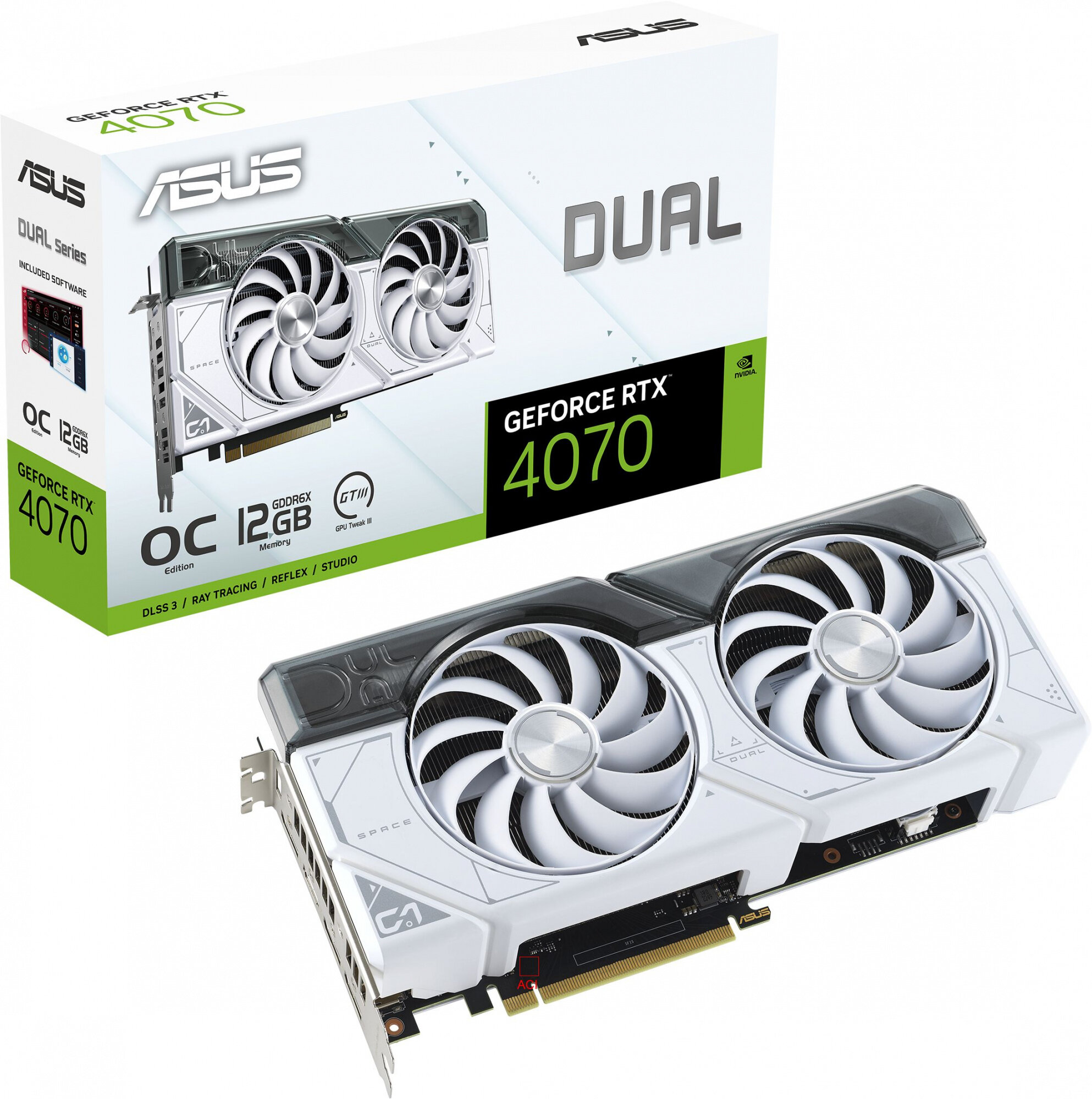 Видеокарта Asus DUAL-RTX4070-O12G-WHITE 12288 МБ, RET - фото №15