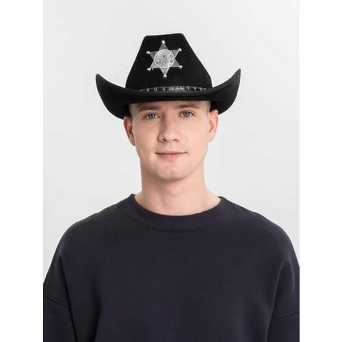 фото Карнавальная шляпа "ковбой" на новый год серпантин