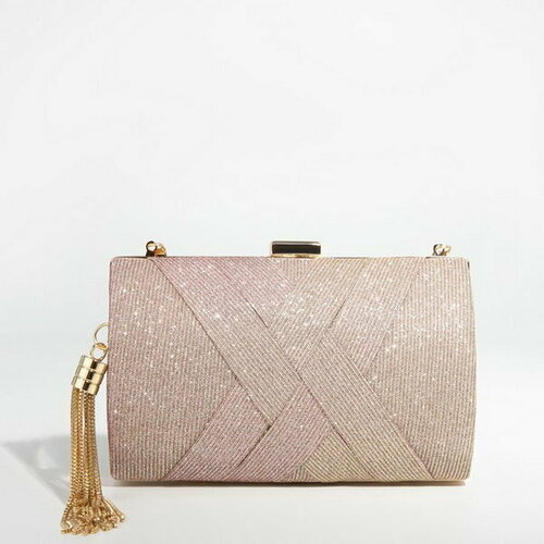 фото Сумка клатч сима-ленд, коричневый сима-лэнд