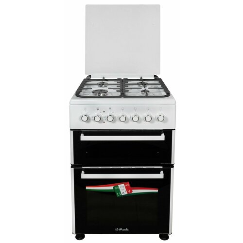 Газовая плита 60 см Автоподжиг Чугунные решетки Две независимые Электрические духовки 33 и 65 л Автоотключение по таймеру il Monte FO-GE6015 5111500₽