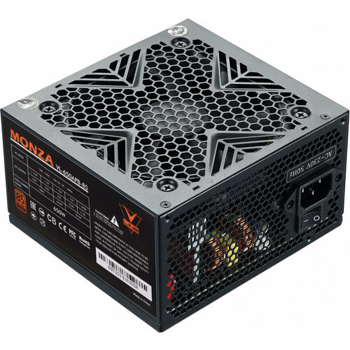 Блок питания Formula ATX 650W MONZA VL-650APB-85 80+ bronze (20+4pin) APFC 120mm fan 7xSATA RTL