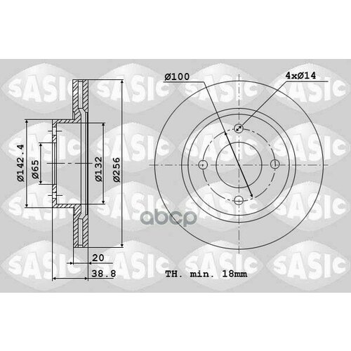 Тормозной Диск Тормозная Система|Тормозный Диск Sasic арт. 9004432J