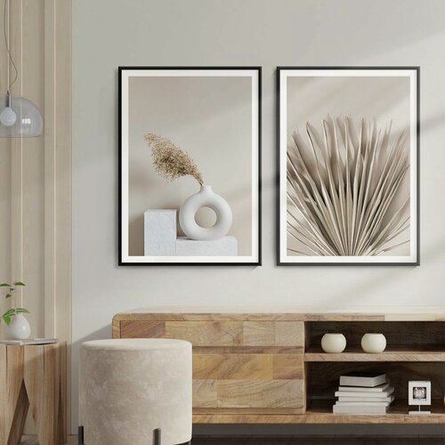 Изображение товара Постер 2 шт 60х90 без рамки "Ваза в скандинавском стиле" набор картин для интерьера