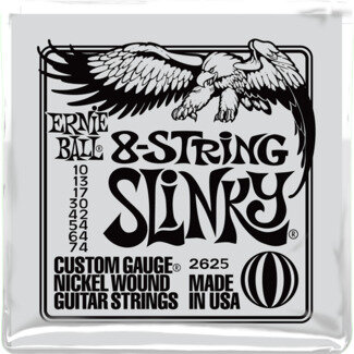 Струны Ernie Ball 8-string Slinky 10-74 (2625). Оригинальные, США!