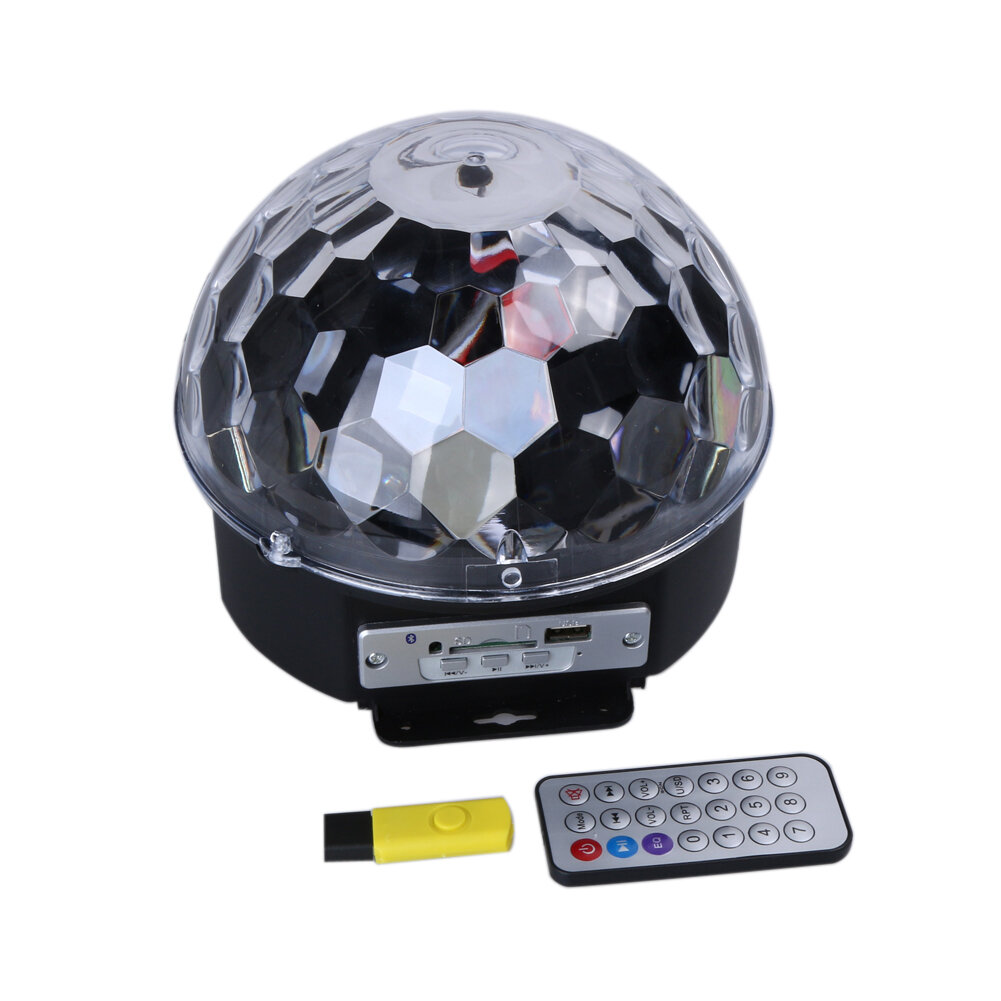 Диско-шар Magic Ball Light, светодиодный, с Bluetooth, пульт ДУ, чёрный