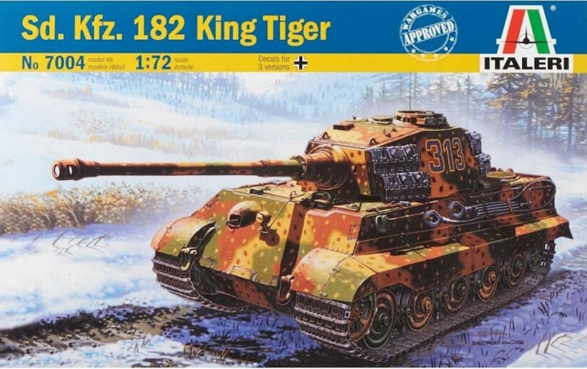 Сборная модель Немецкий танк Королевский тигр (1/72) 7004-Ital