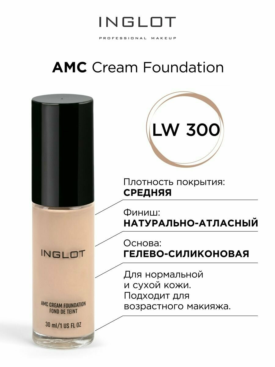 Тональный крем INGLOT AMC LW 300