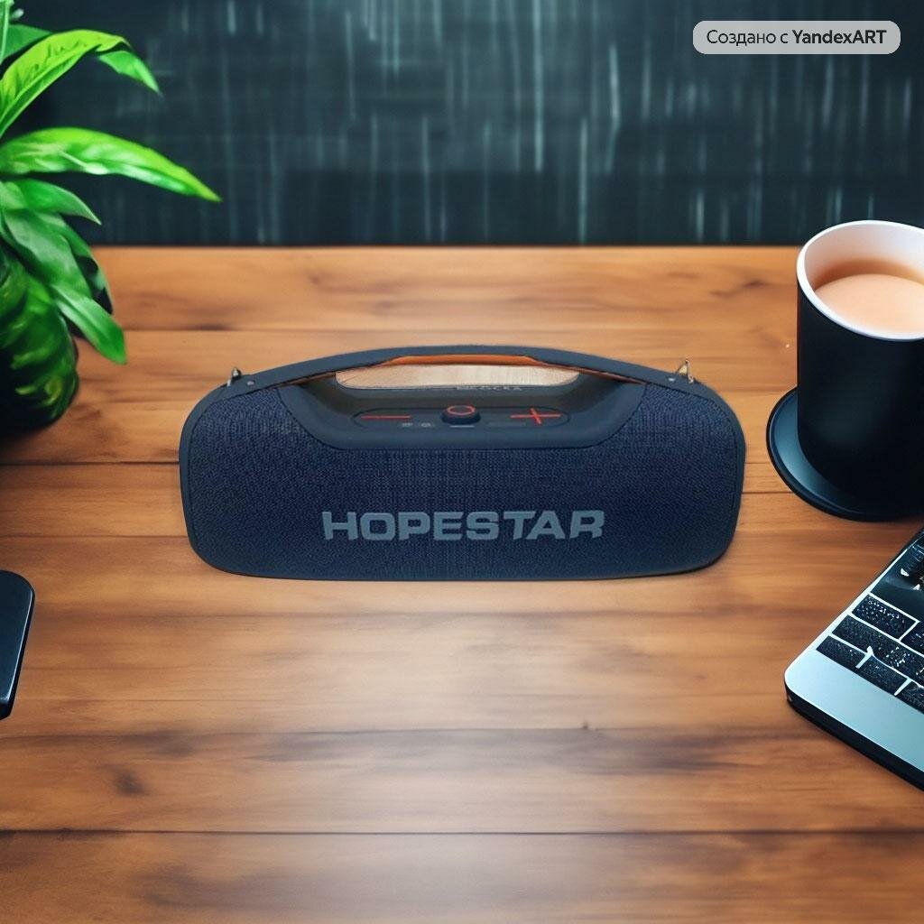 Портативная Беспроводная Bluetooth Колонка Hopestar A60 100W / Караоке Система / Беспроводной Микрофон