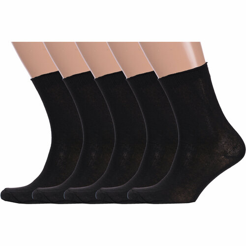 Носки HOBBY LINE, 5 пар, размер 29, черный носки hobby line 6 пар 6 уп размер 29 44 46 черный
