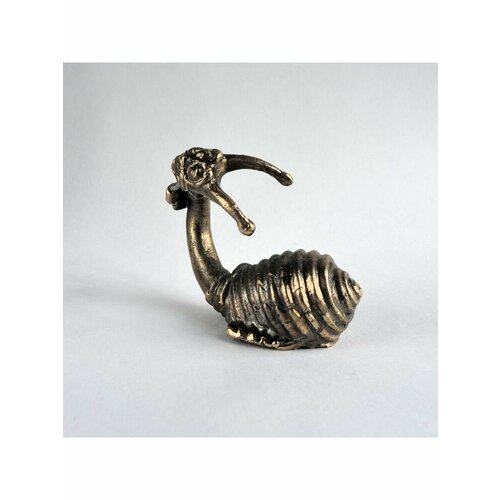 Улитка улыбчивая латунная статуэтка