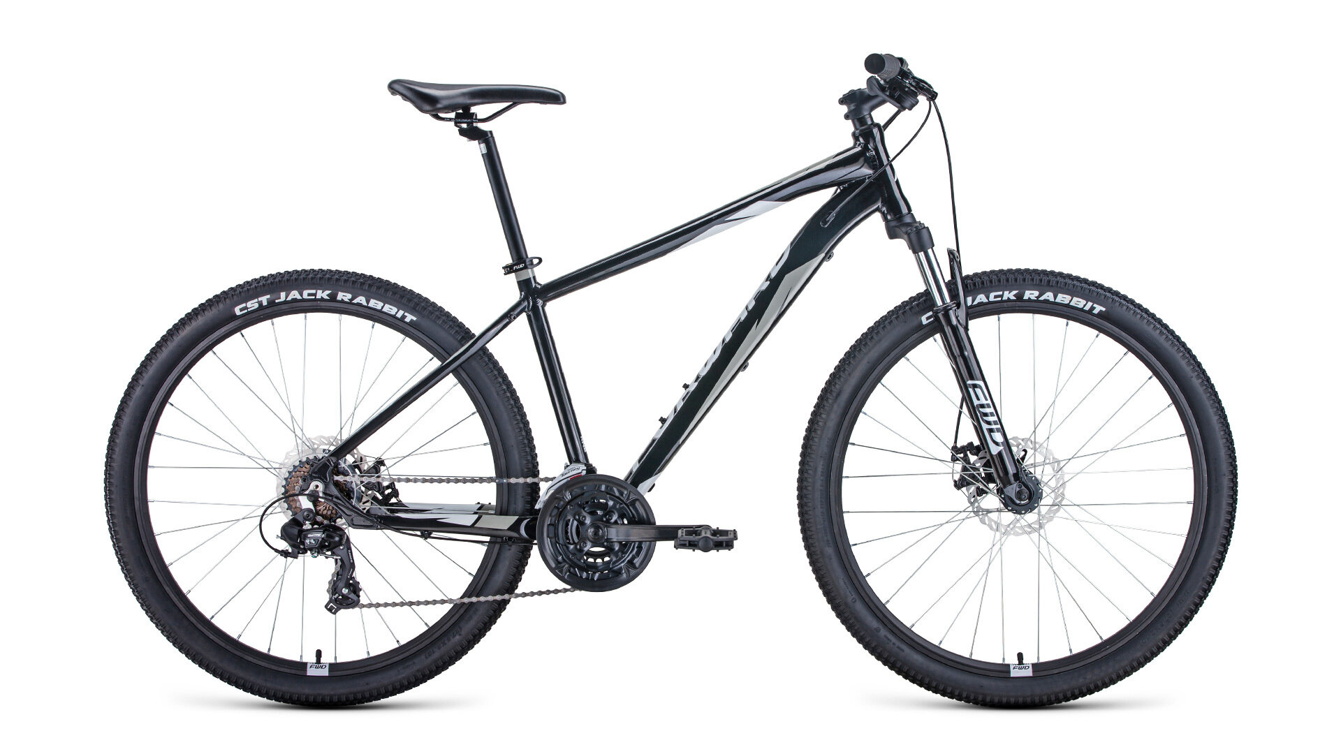 Горный велосипед FORWARD APACHE 27,5 2.0 disk, рост 15", 2020-2021 черный/серый RBKW1M67Q013