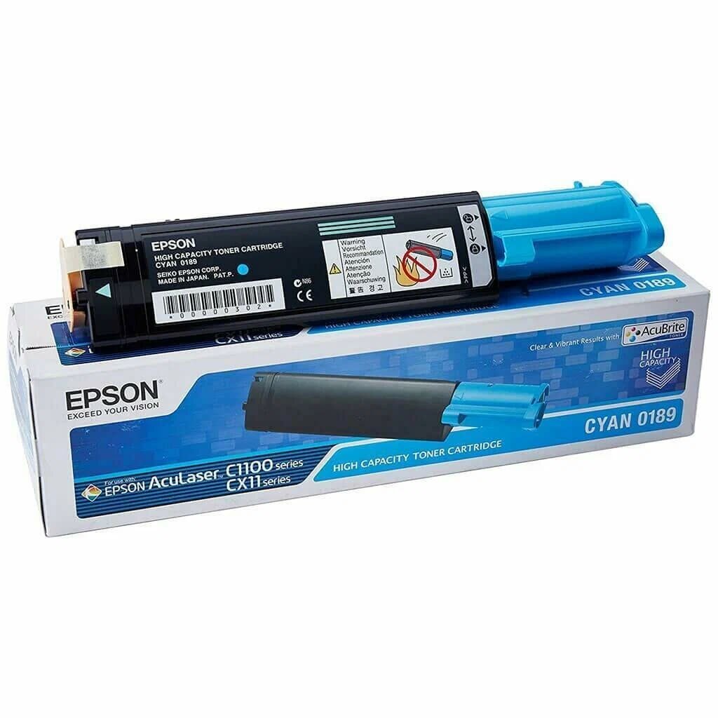 Картридж Epson C13S050189/S050189 голубой AcuLaser C1100/CX11N/CX21 оригинальный