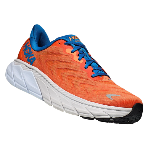 фото Кроссовки hoka arahi 6, полнота 2e, размер us9.5ee/uk9/eu43 1/3/jpn27.5, оранжевый, синий