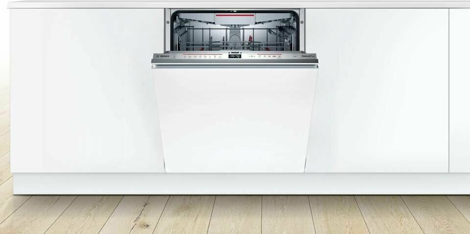 Встраиваемая посудомоечная машина BOSCH SMV6ECX93E Serie 6, полноразмерная, 13 комплектов, 8 программ, полная защита от протечек, белая