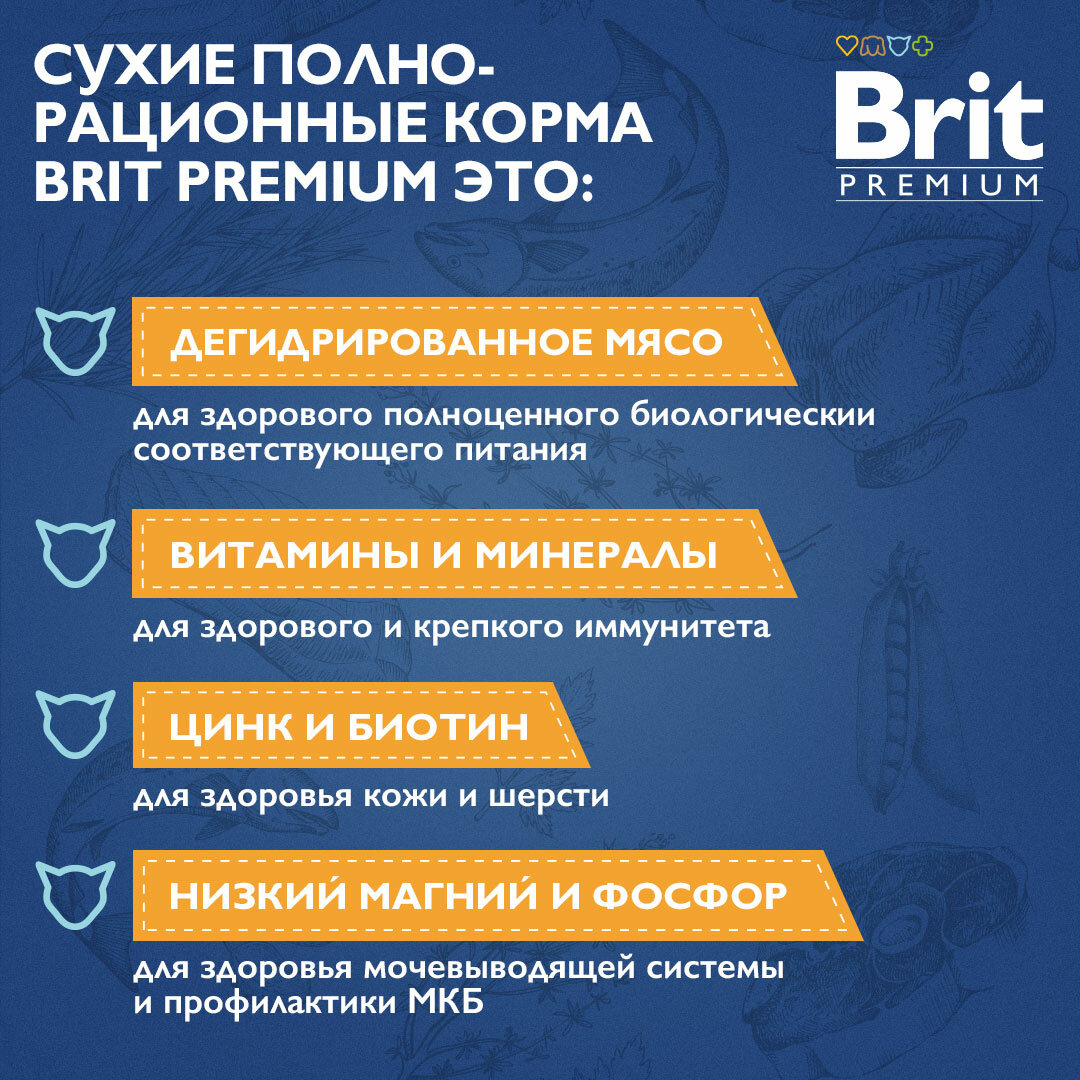 Brit Premium Cat Indoor для взрослых домашних кошек Курица, 2 кг. - фотография № 17