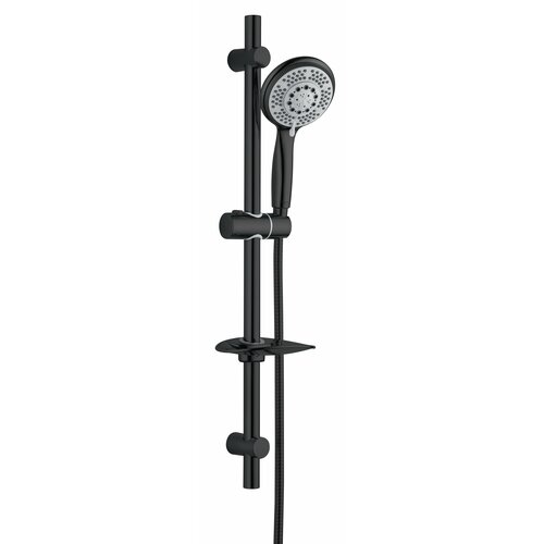 Душевая стойка OSGARD Lovelace, 5 - режимная лейка 115 мм, цвет черный, 90717 душевой гарнитур osgard lovelace 90707 с лейкой