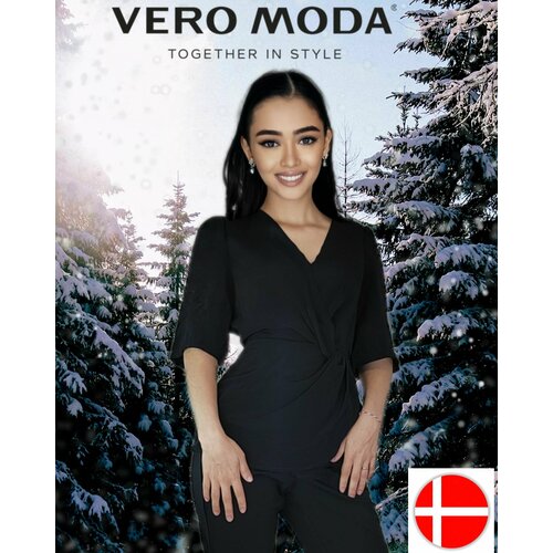 блузка vero moda Топ Vero Moda, размер м, черный