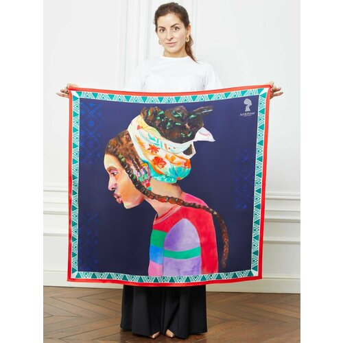 фото Платок ,90х90 см, синий art&wear