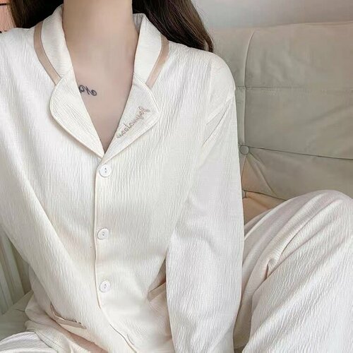 Пижама , размер 44, бежевый