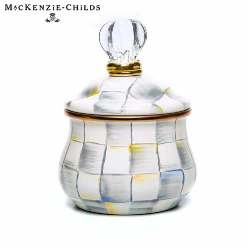 Сахарница MacKenzie-Childs Sterling Check