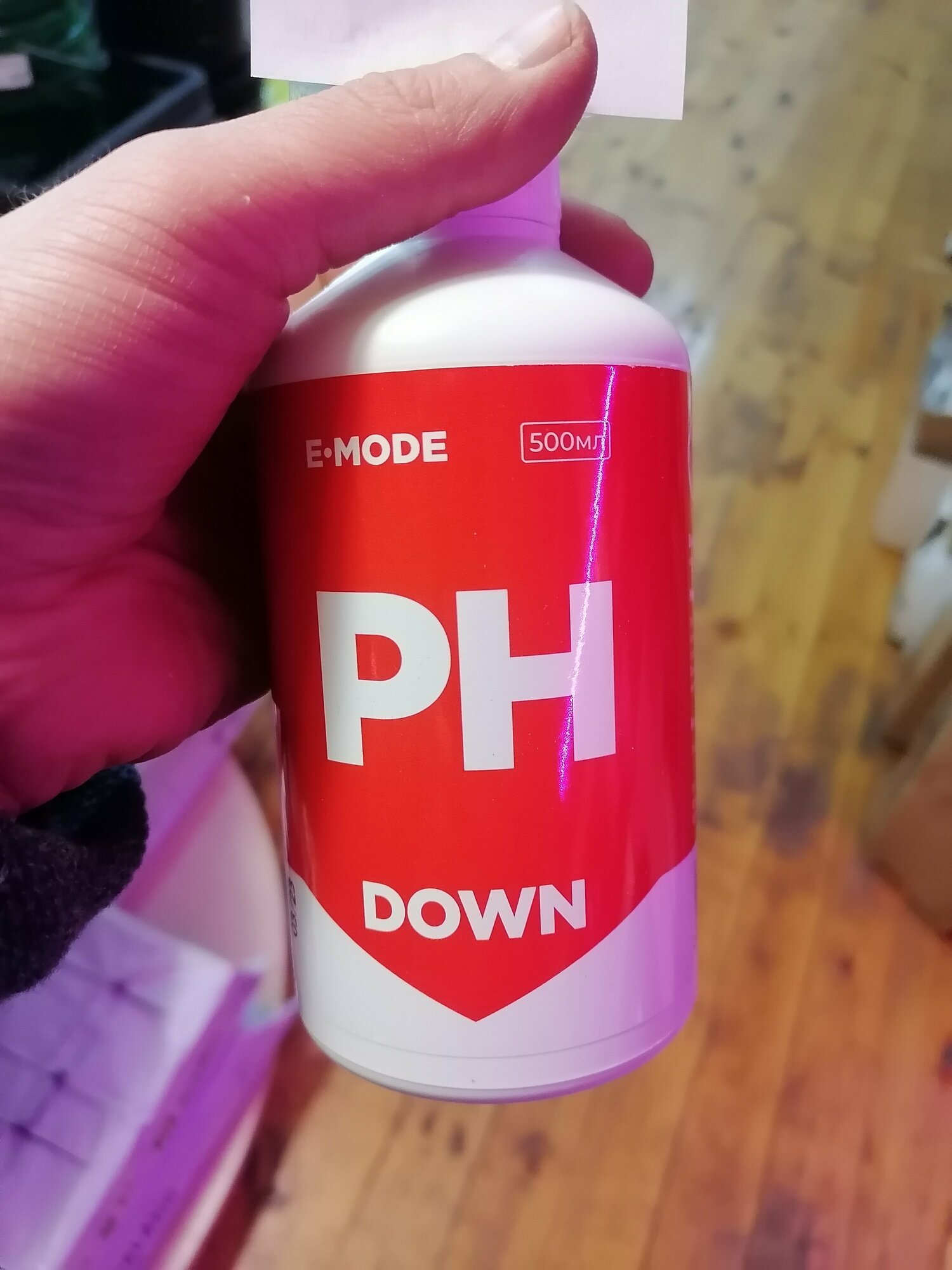 Регулятор кислотности E-MODE pH Down (PH-) 0.5 л - фотография № 5