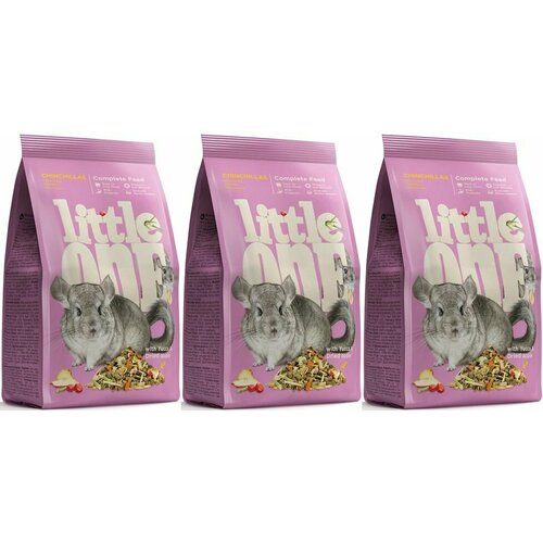 Little One Корм для шиншилл, 400 г, 3 уп. корм для шиншилл little one chinchillas 400 г 10 уп