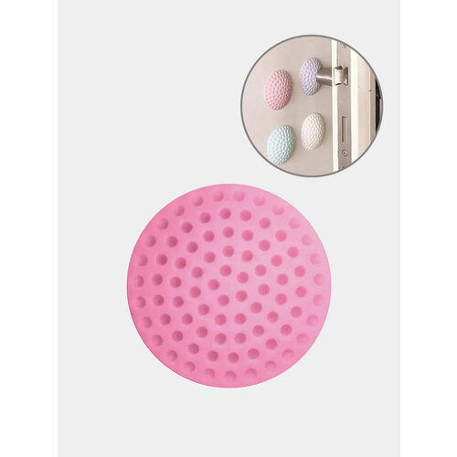 Стоппер бампер защита стен от удара стопор отбойник настенный Количество 2 шт Цвет Розовый 499₽