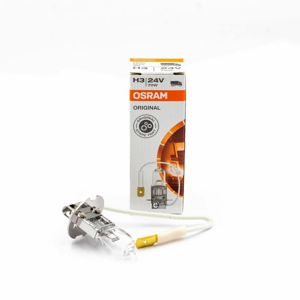 Галогенная автомобильная лампа OSRAM Original H3 64156, 70Вт, 3200К, 1шт, дальний свет
