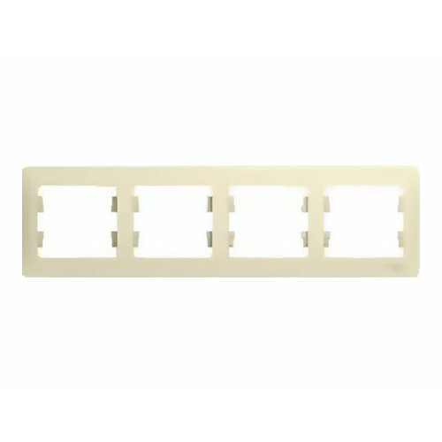 Рамка 4 поста schneider electric glossa бежевый 762₽