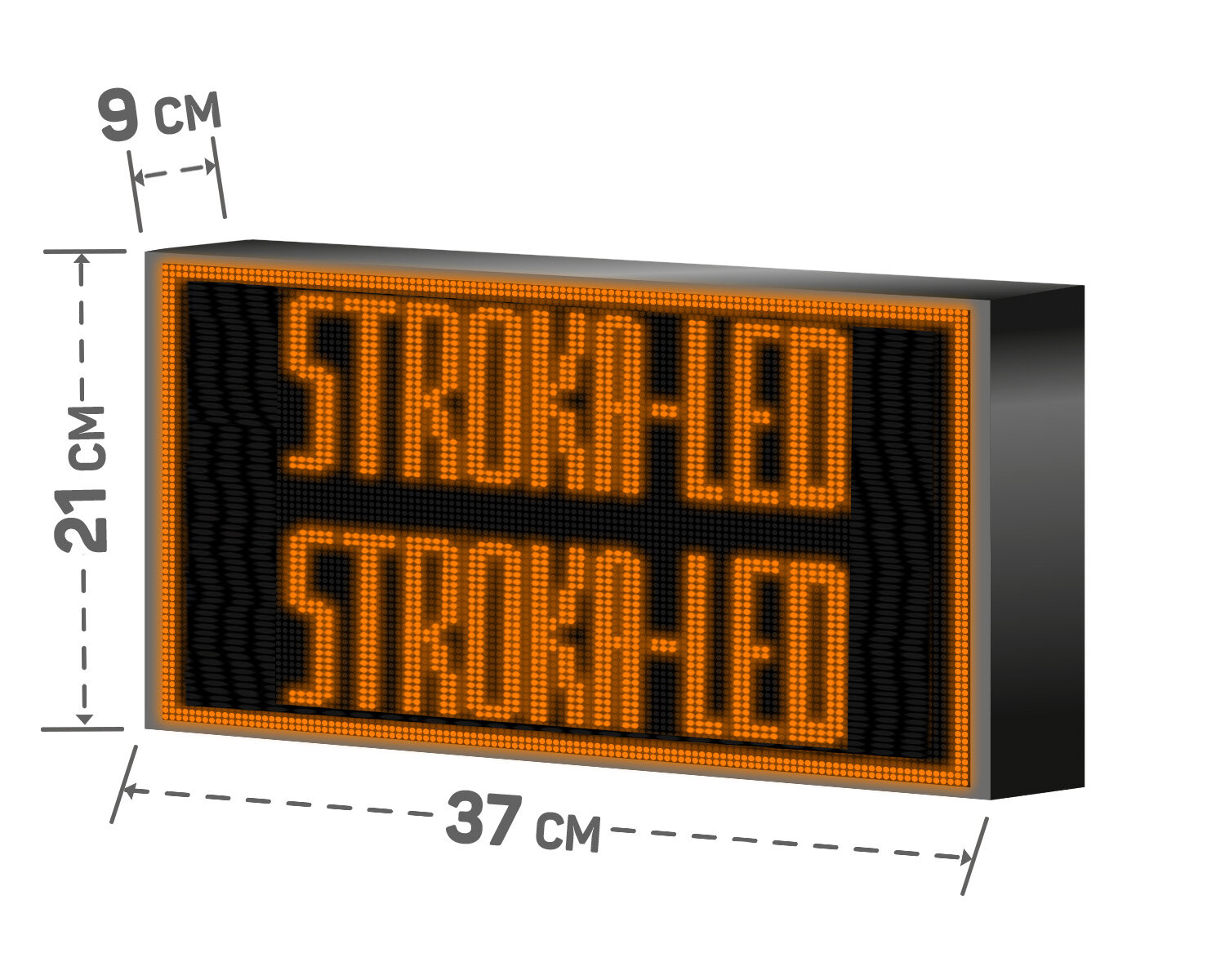 Бегущая строка/ Led /рекламная вывеска/ панель/37х21см