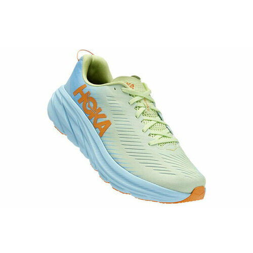 Кроссовки HOKA Rincon 3, полнота D, размер US9D/UK8.5/EU42 2/3/JPN27, голубой, зеленый