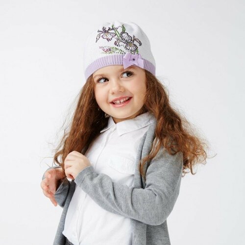 фото Шапка бушон, размер 54, мультиколор