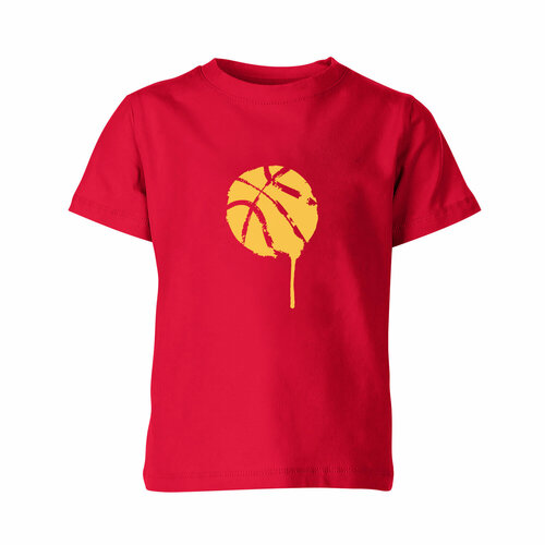 Футболка Us Basic, размер 6, красный мужская футболка мяч баскетбольный гранж арт xl белый