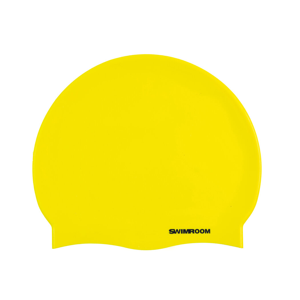 Силиконовая шапочка увеличенного размера SwimRoom "SwimRoom L", цвет желтый