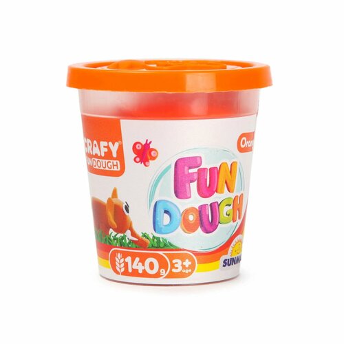 Масса для лепки Crafy 140г Оранжевая S01001113